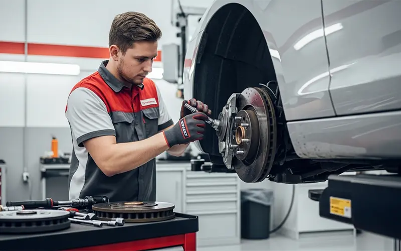 Brake rotor repair and replacement service Dubai
