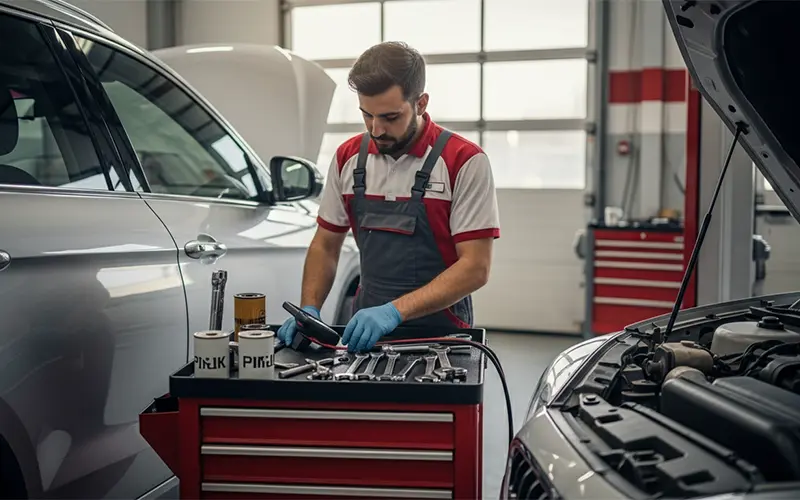 Car diagnostics, maintenance, and inspection auto service Dubai