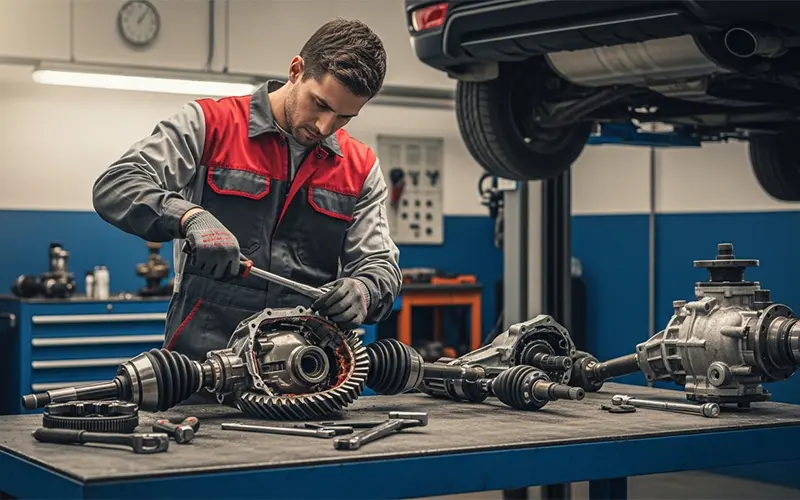 Differential and driveline service mechanical repair service Dubai