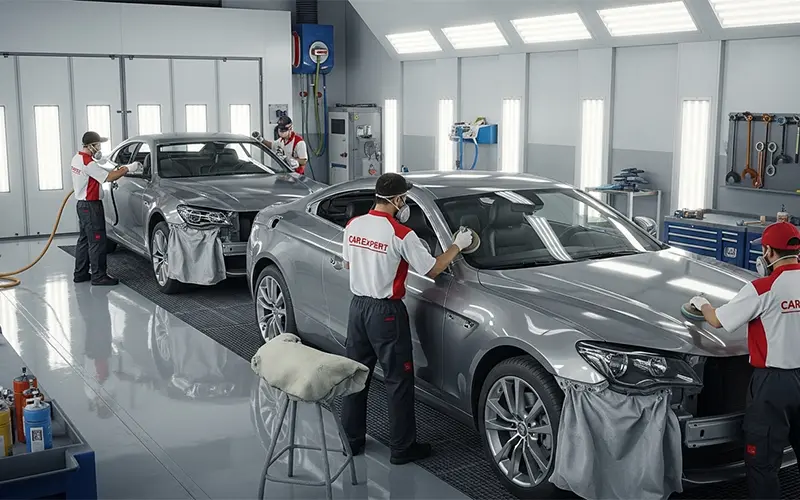 Full-body restoration packages for cars in Dubai Dent and Paint Service Dubai