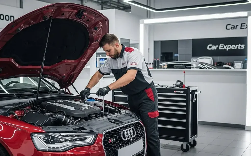 Audi engine repair and diagnostics service