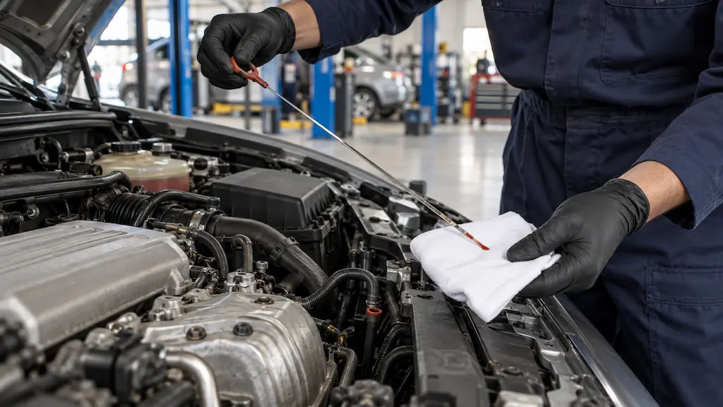 Gearbox Oil Level Inspection